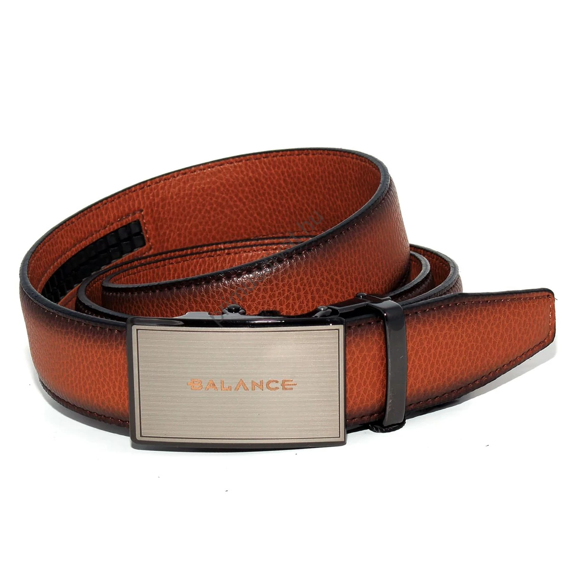 Balance racsnis záródású, varrott camel barna bőrszíjas, gravírozott csiszolt hatású fém csatos öv Balance racsnis záródású, varrott camel barna bőrszíjas, gravírozott csiszolt hatású fém csatos öv