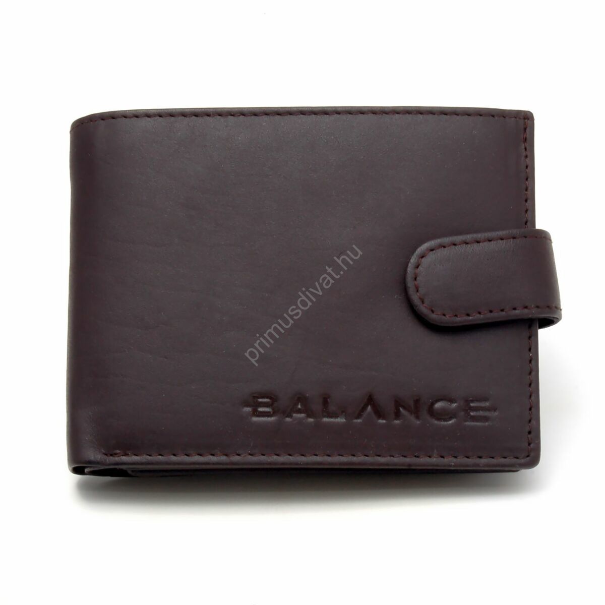 Balance sötétbarna bőr pénztárca apró pénz és kártya tartóval