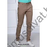 Balance camel színű svédzsebes Basir rugalmas vászon chino nadrág