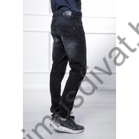 Balance enyhén koptatott fekete rugalmas, kissé szűkebb slim-fit Erik farmernadrág