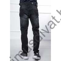 Balance enyhén koptatott fekete rugalmas, kissé szűkebb slim-fit Erik farmernadrág