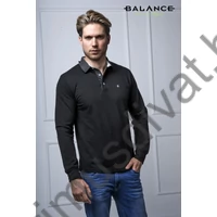 Blnc2453sw-1_Balance-galleros-gombos-nyaku-fekete-pike-pamut-anyagu-hosszu-ujju-Stricol-polo-pulover