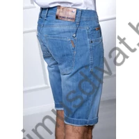 Balance világos koptatású rugalmas Peroni farmer rövidnadrág, bermuda