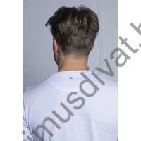 Balance környakas rövid ujjú fehér pamut B-mid póló, mellén kisméretű nyomott márkafelirattal