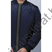 Balance bomber fazonú, vatelinnal bélelt vízlepergetős steppelt sötétkék Stepy dzseki