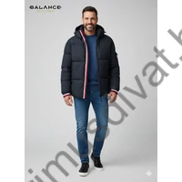 Balance strukturált felületű vízlepergetős, levehető kapucnis, vatelin béléses vastag téli fekete Brick dzseki, télikabát Balance strukturált felületű vízlepergetős, levehető kapucnis, vatelin béléses vastag téli fekete Brick dzseki, télikabát