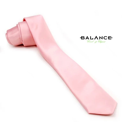 Balance púder-rózsaszín színű keskeny selyemszatén nyakkendő