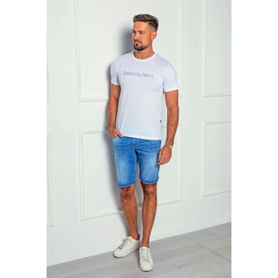 Balance világos koptatású rugalmas Peroni farmer rövidnadrág, bermuda