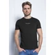 Balance környakas rövid ujjú fekete pamut B-mid póló, mellén kisméretű nyomott márkafelirattal