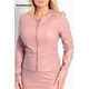 Masca Fashion belül bolyhos rugalmas textilbőr anyagú, mályva színű cipzáras dzseki, kiskabát